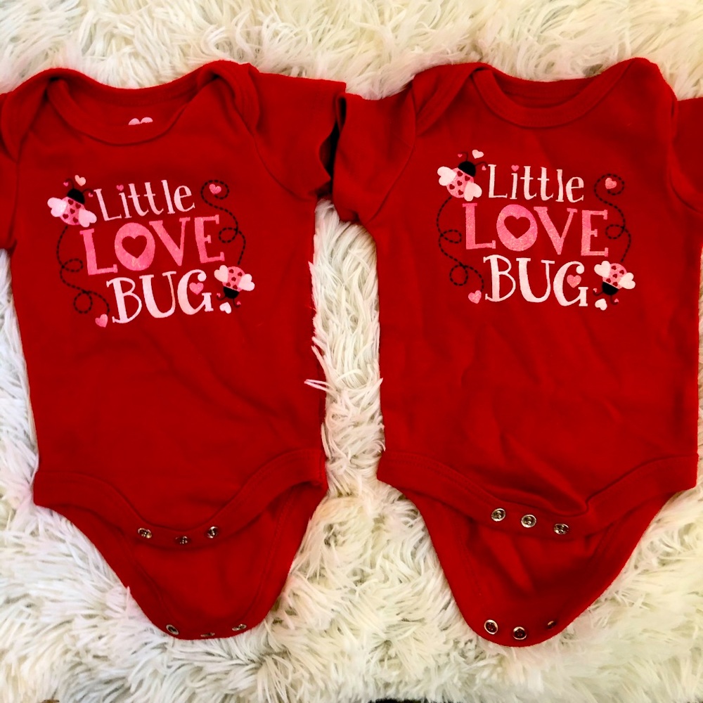 Newborn onesie for twins